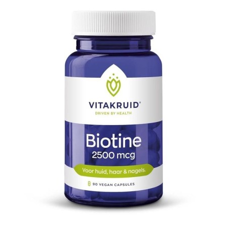 Biotine 2500mcg voor huid, haar & nagel