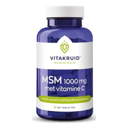 Msm 1000 mg > 99,9% zuiver + vitamine c