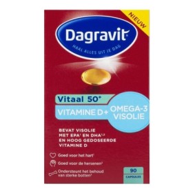 Dagravit vitaal 50+ vitd+omega 3 visolie
