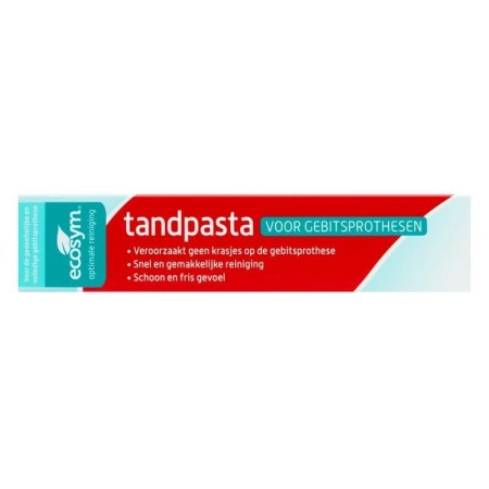 Ecosym tandpasta voor gebitsprothesen