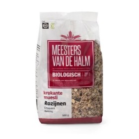 Krokante muesli met rozijnen bio