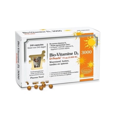 Bio-vitamine d3 75mcg 3.000ie pearls