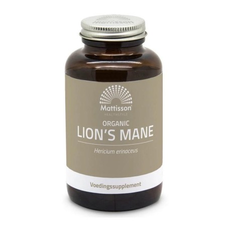 Organic lion's mane hericium erinaceus