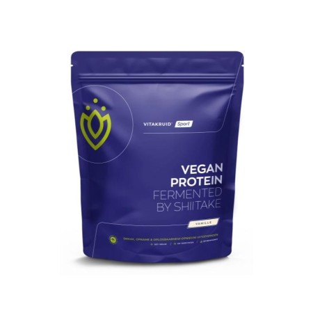 Vegan protein fermented dark vanilla