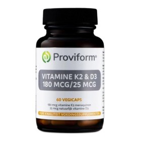 Vitamine k2 - 180 mcg & d3 - 25 mcg 60vc