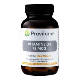 Vitamine d3 - 75mcg (3000 ie) 100vcaps