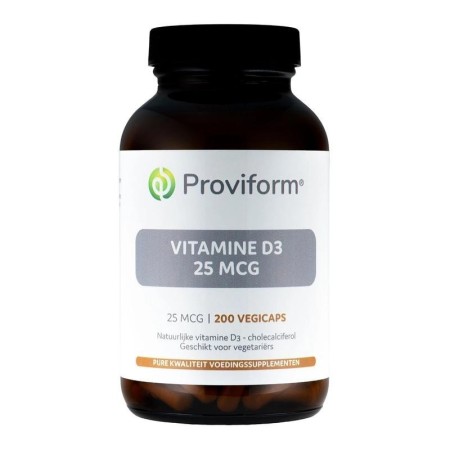 Vitamine d3 - 25mcg (1000 ie) 200vcaps