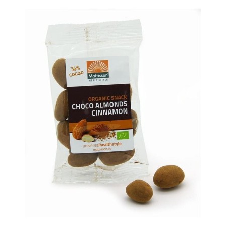Bio kaneel amandelen puur choco snack