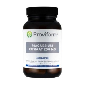 Magnesium citraat 200mg & bio-actief b6