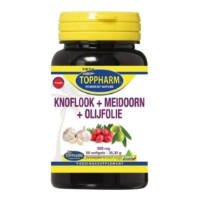Knoflook + meidoorn + olijfolie puur 250
