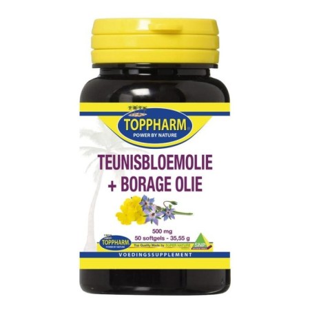 Teunisbloemolie + borage olie 500 mg