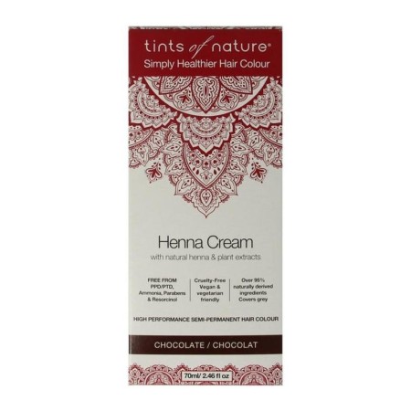 Henna cream chocolate semi permanent