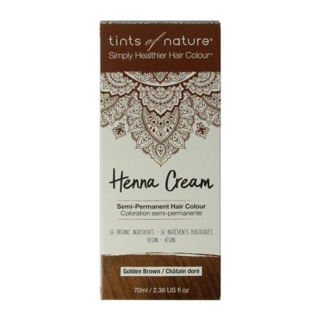 Henna cream golden brown semi permanent