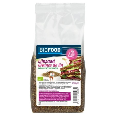 Biofood gebroken lijnzaad bio