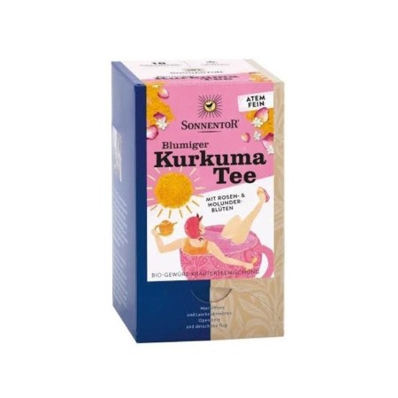 Bloemige kurkuma thee