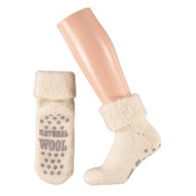 Slofsok anti slip uni grijs 35-38