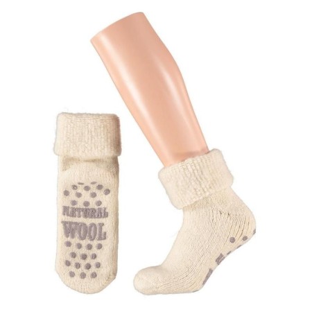 Slofsok anti slip uni grijs 39-42