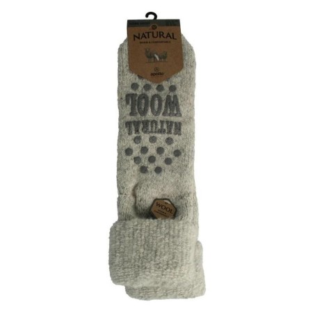 Slofsok anti slip uni grijs 43-46