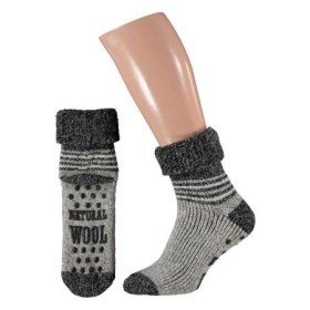 Slofsok grijs motief 39-42