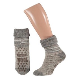 Slofsok beige motief 39-42