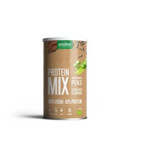 Veg. prot. 60% erwt/zonnebloem/cacao bio