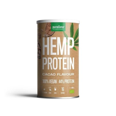 Veg proteine 44% hennep cacao 400 g bio