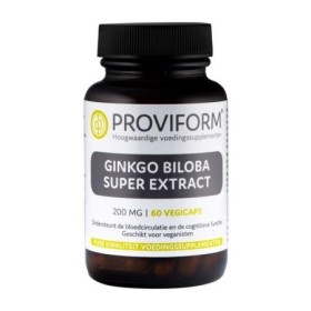 Ginkgo biloba 200 mg extract 50:1 60vcap