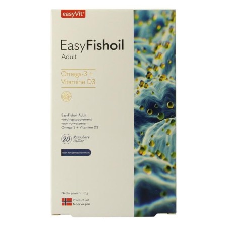 Easyfishoil adult 30kauwbare gellies