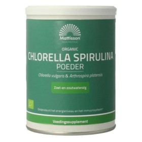 Organic chlorella sprirulina poeder 125g