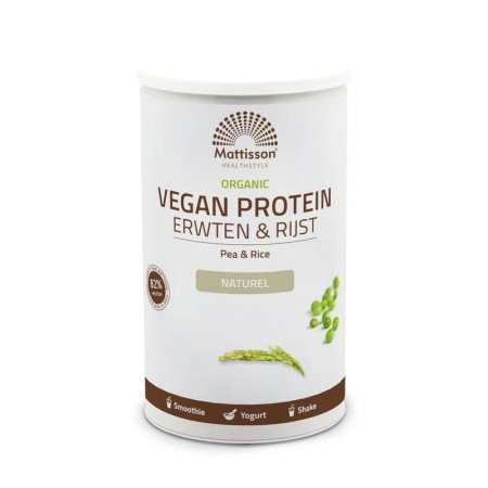 Org vegan protein erwten & rijst naturel