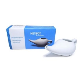 Neti pot aardewerk wit