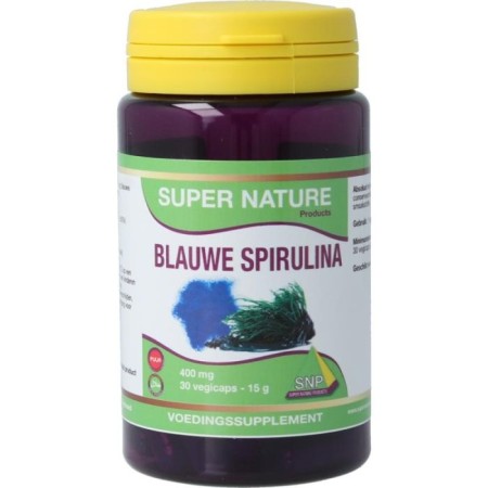 Blauwe spirulina puur 400mg