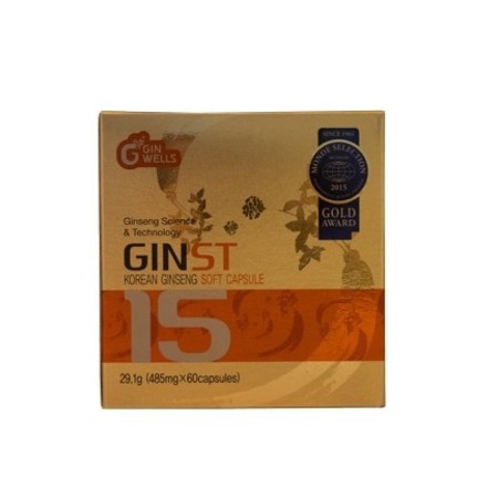 Ginst 15 korean ginseing 485mg soft caps