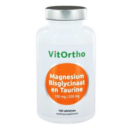 Magnesium bisglycinaat 100 mg en taurine
