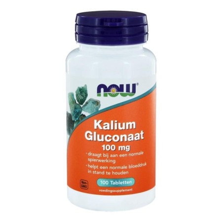 Kalium gluconaat 100 mg 100 tabs