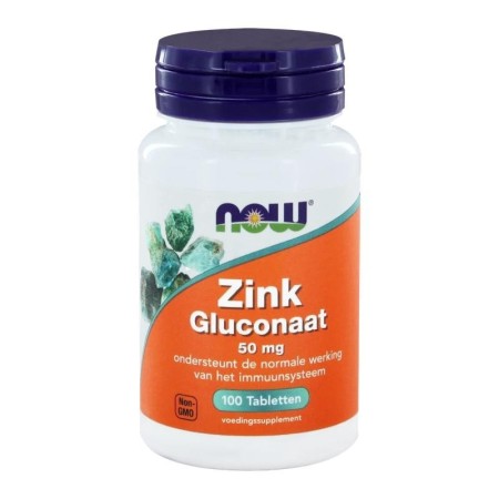 Zink gluconaat 50 mg 100 tabs