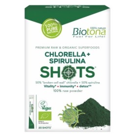 Chlorella+spirulina rawshots 20x2,2g bio