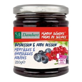 Low carb confituur bosbes - rode bessen