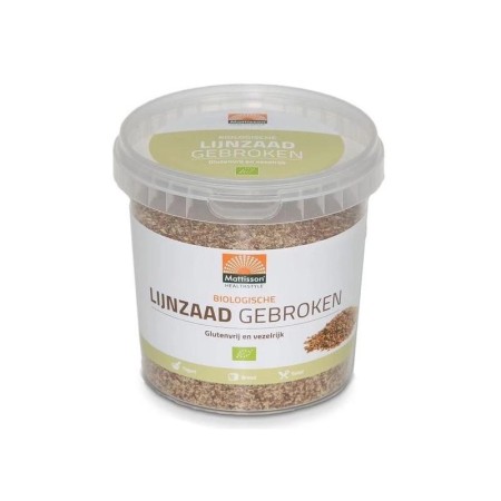 Bio lijnzaad gebroken raw 300g