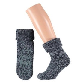 Slofsok anti slip uni donkerblauw 43-46