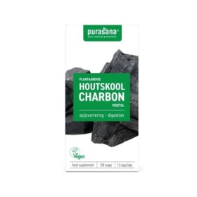 Plantaardige houtskool 190 mg 120 vcaps