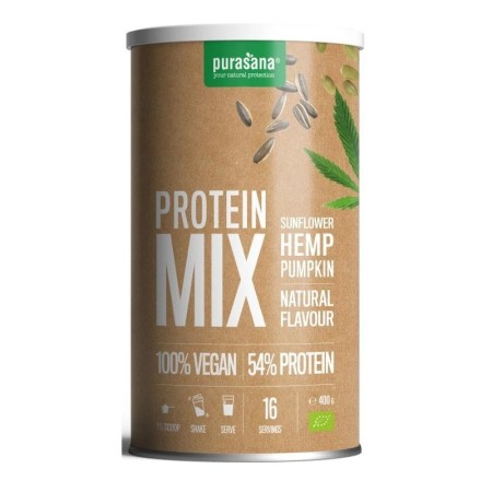 Veg prot 54% pompoen/zonnebl/hemp natbio