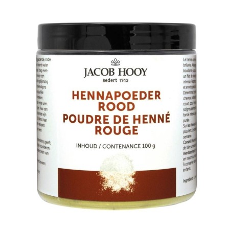 Hennapoeder rood 100gram potje