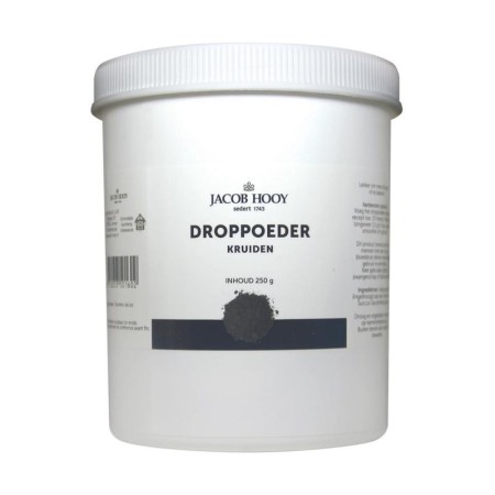 Droppoeder pot 250gram