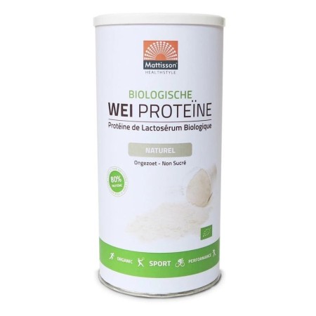 Bio wei proteïne poeder naturel450g