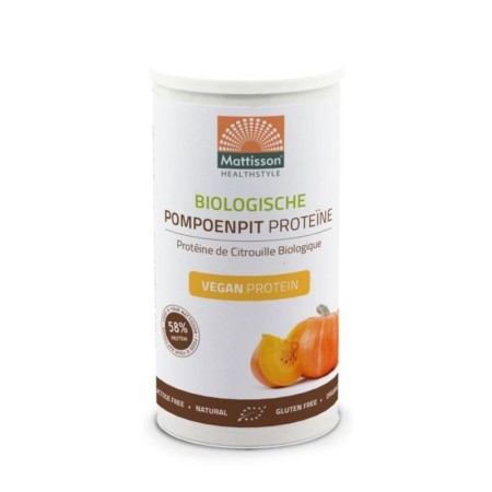 Bio pompoenpit proteïne poeder 58% 250g