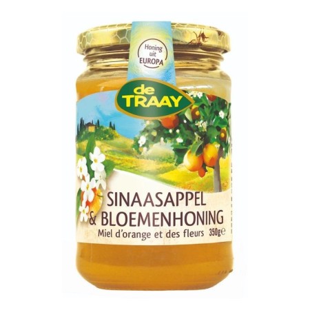 Sinaasappel & bloemen honing 350g