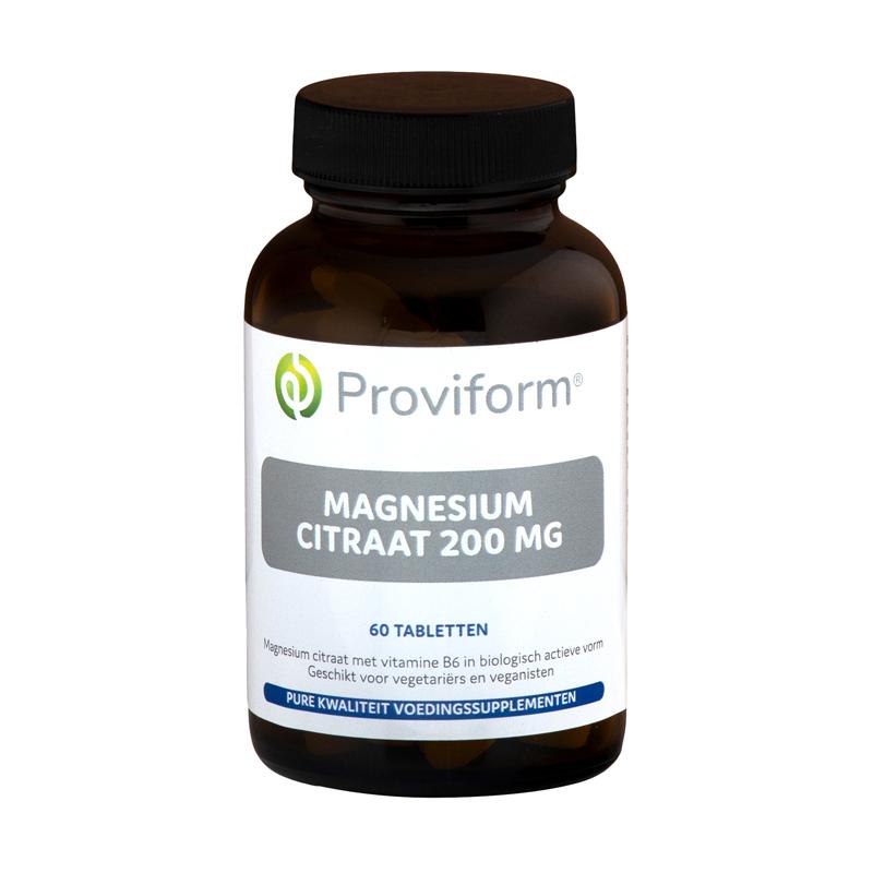 Proviform Proviform Magnesium Citraat 200mg & bio-actief B6 - 60tb