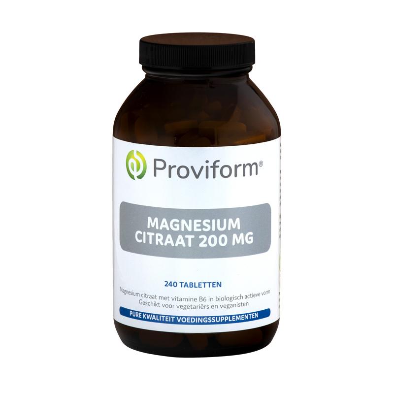 Proviform Proviform Magnesium Citraat 200mg & bio-actief B6 - 240tb