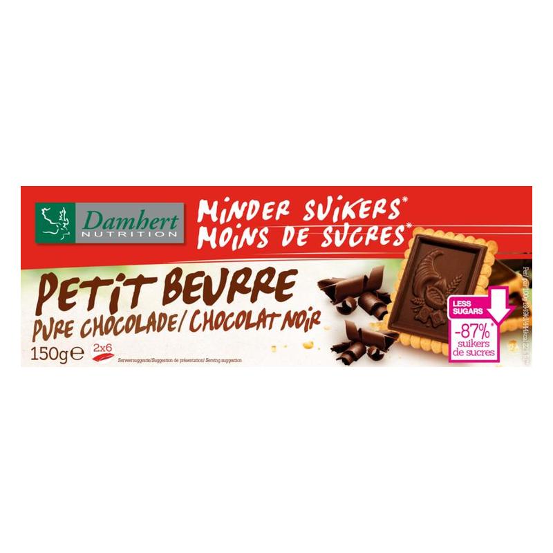 Damhert Damhert Minder Suikers Petit Beurre Puur - 150gr